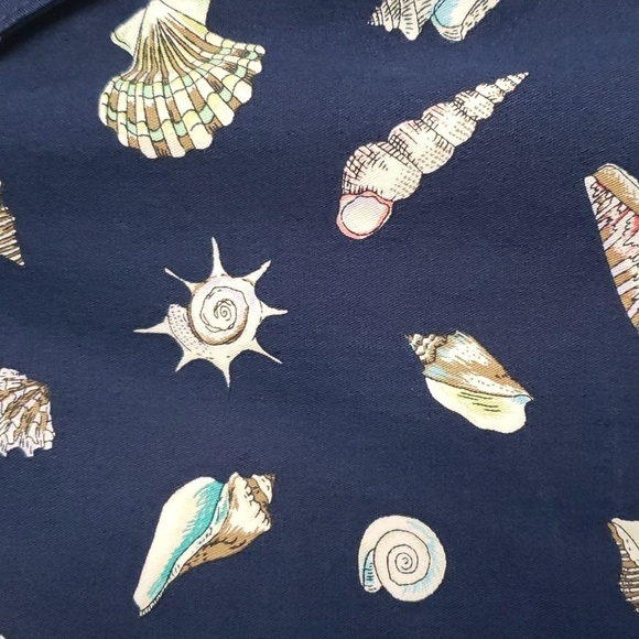 TALBOTS Petites Navy Blue Skirt Women's 4P Seashells Pockets Coastal Preppy - Picture 11 of 11